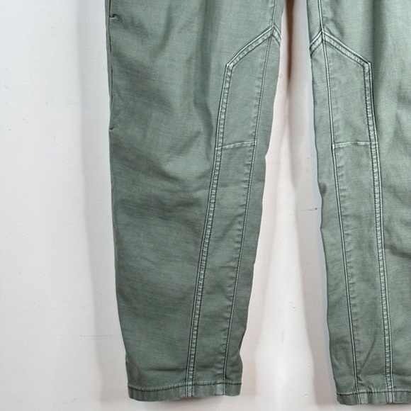 Pilcro Anthropologie Wanderer Pant 26 Green Mid Rise Double Front Utility - Picture 7 of 16